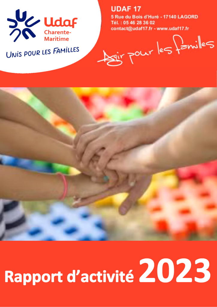 Rapport d'activité 2023 - Udaf 17 Charente-Maritime